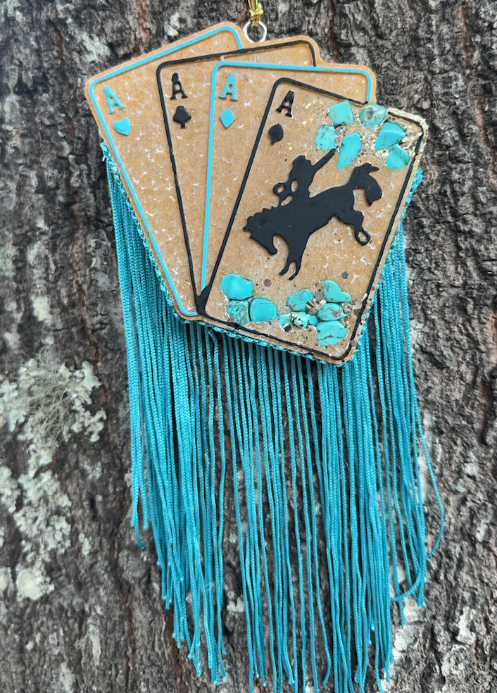 Western Cards with Fringe & Stones