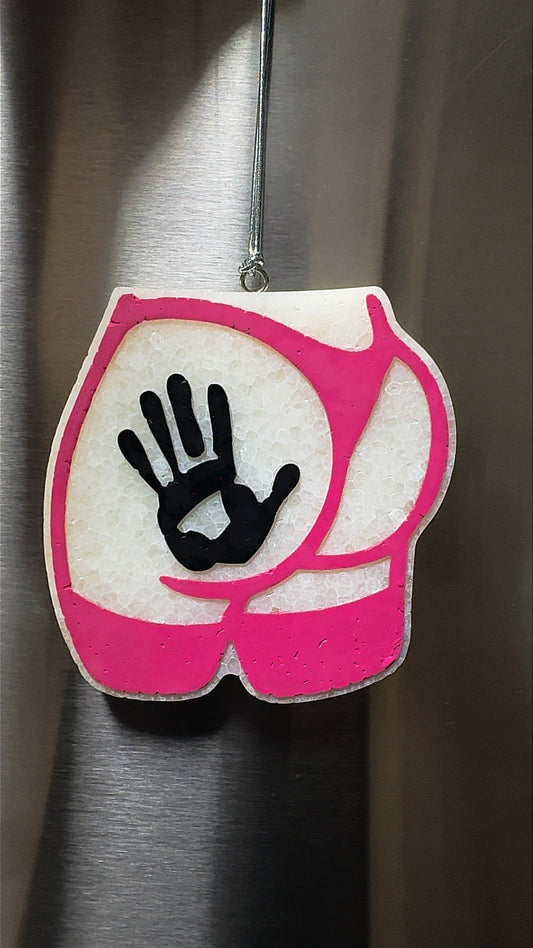 Butt w Hand Print—Pink & Black