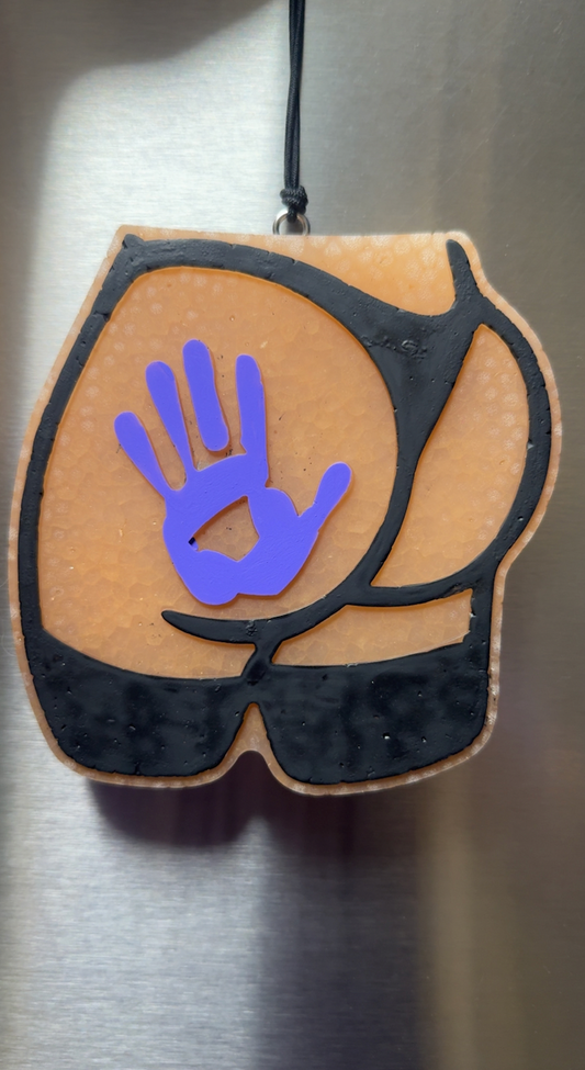 Butt with Hand Print -- Purple