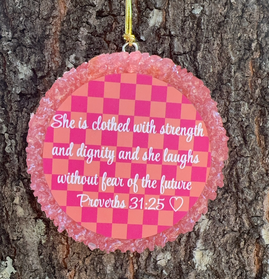 Bible Verse --Checkered