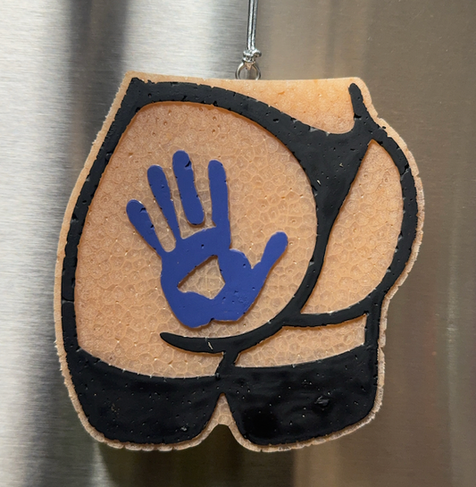 Butt with Handprint--Navy